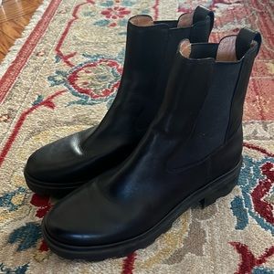 MADEWELL Lugsole Chelsea Black Leather Boots
